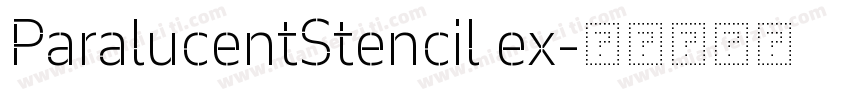 ParalucentStencil ex字体转换